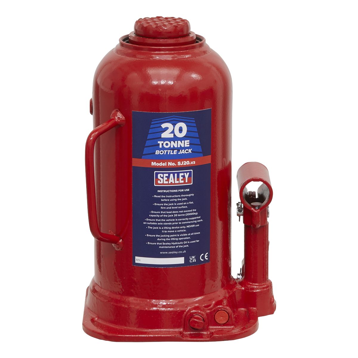 Sealey Bottle Jack 20 Tonne - Image 3
