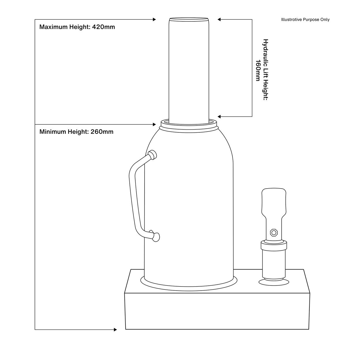 Sealey Bottle Jack 30 Tonne - Image 2