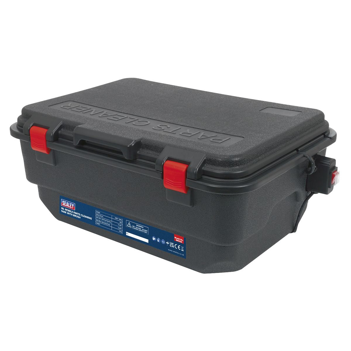 Sealey Mobile Parts Cleaning Tank with Brush 16L - Image 4