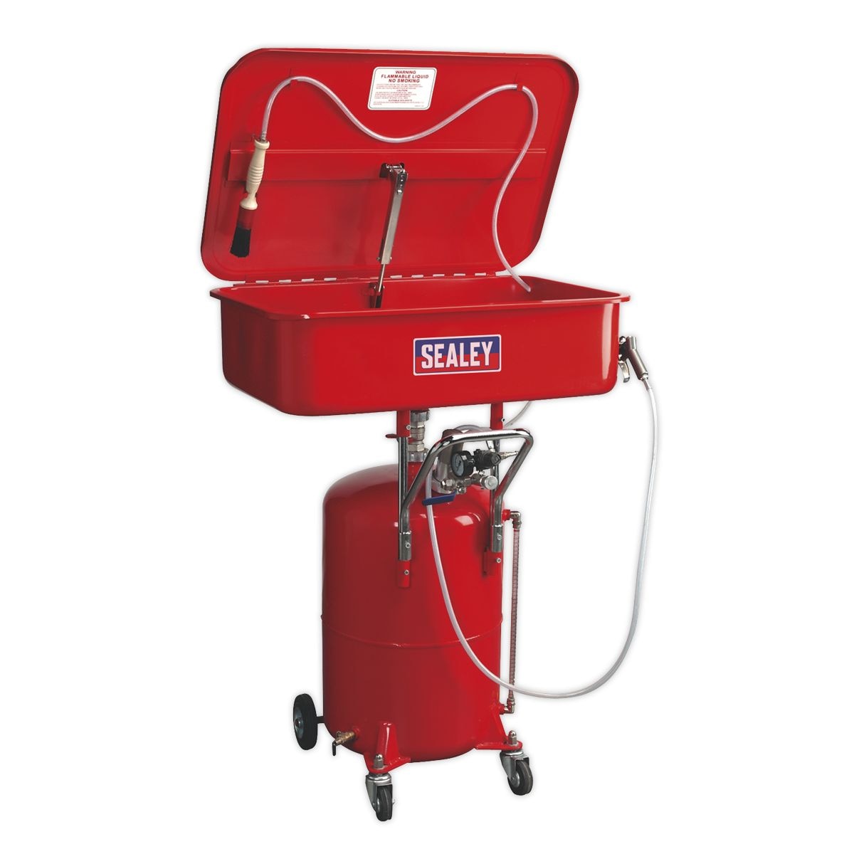 Sealey Air Operated Mobile Parts Washer 50L with 65L Reservoir - Image 1