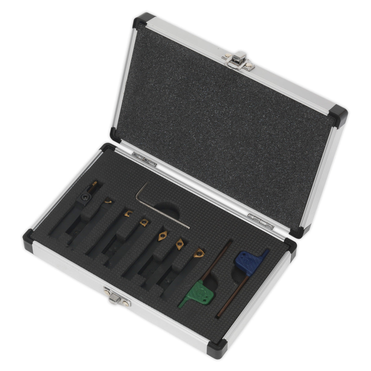 Sealey Indexable Lathe Turning Tool Set 10mm 7pc SM3025CS6
