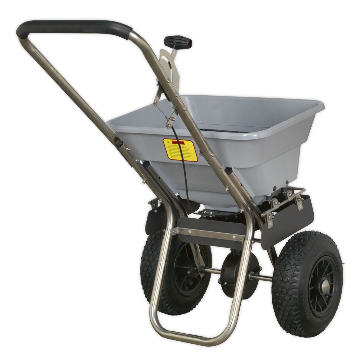 Sealey Stainless Steel Broadcast Salt Spreader 37kg Walk Behind - Image 2