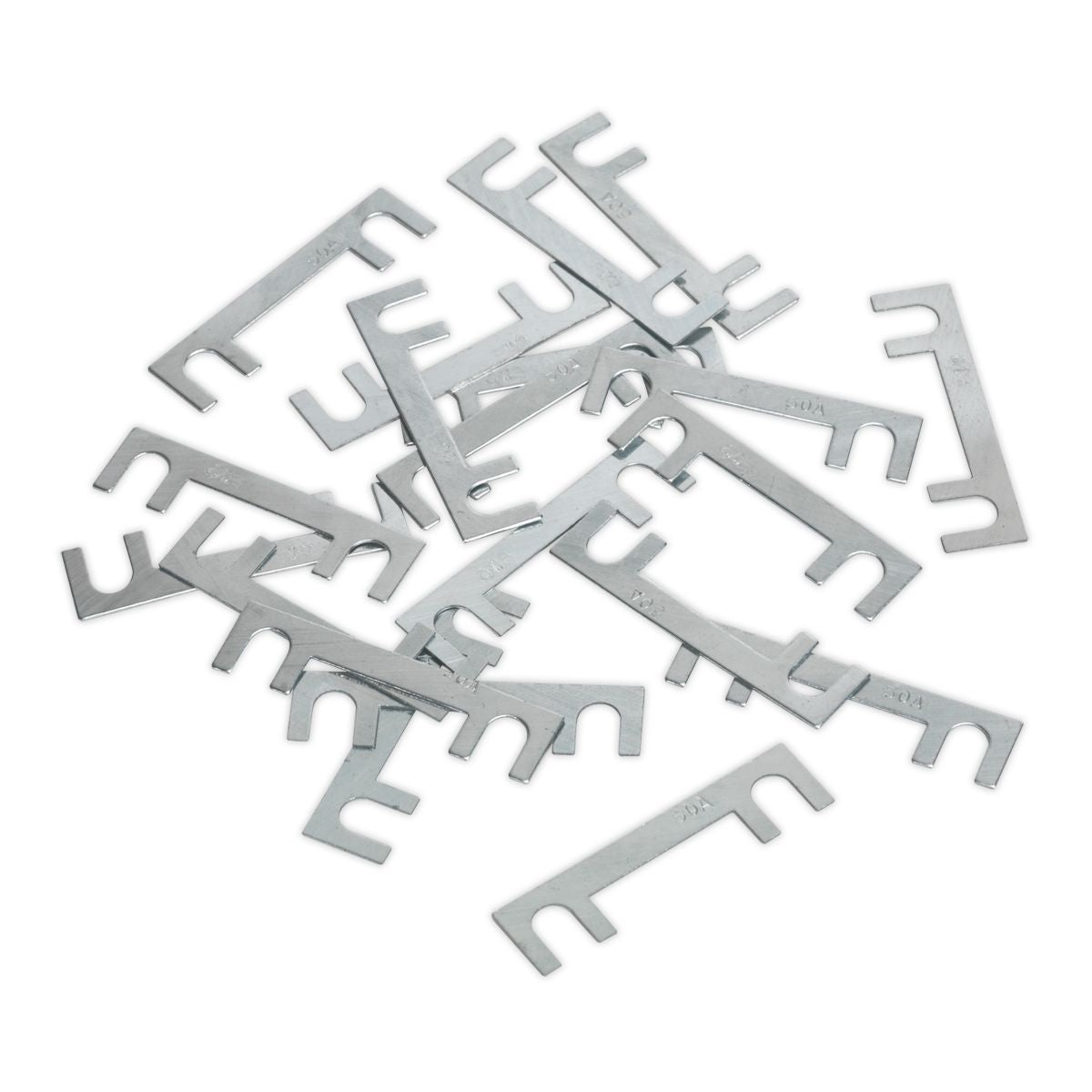 Sealey Fuse 50Amp 40 x 10mm - Pack of 20 - Image 1