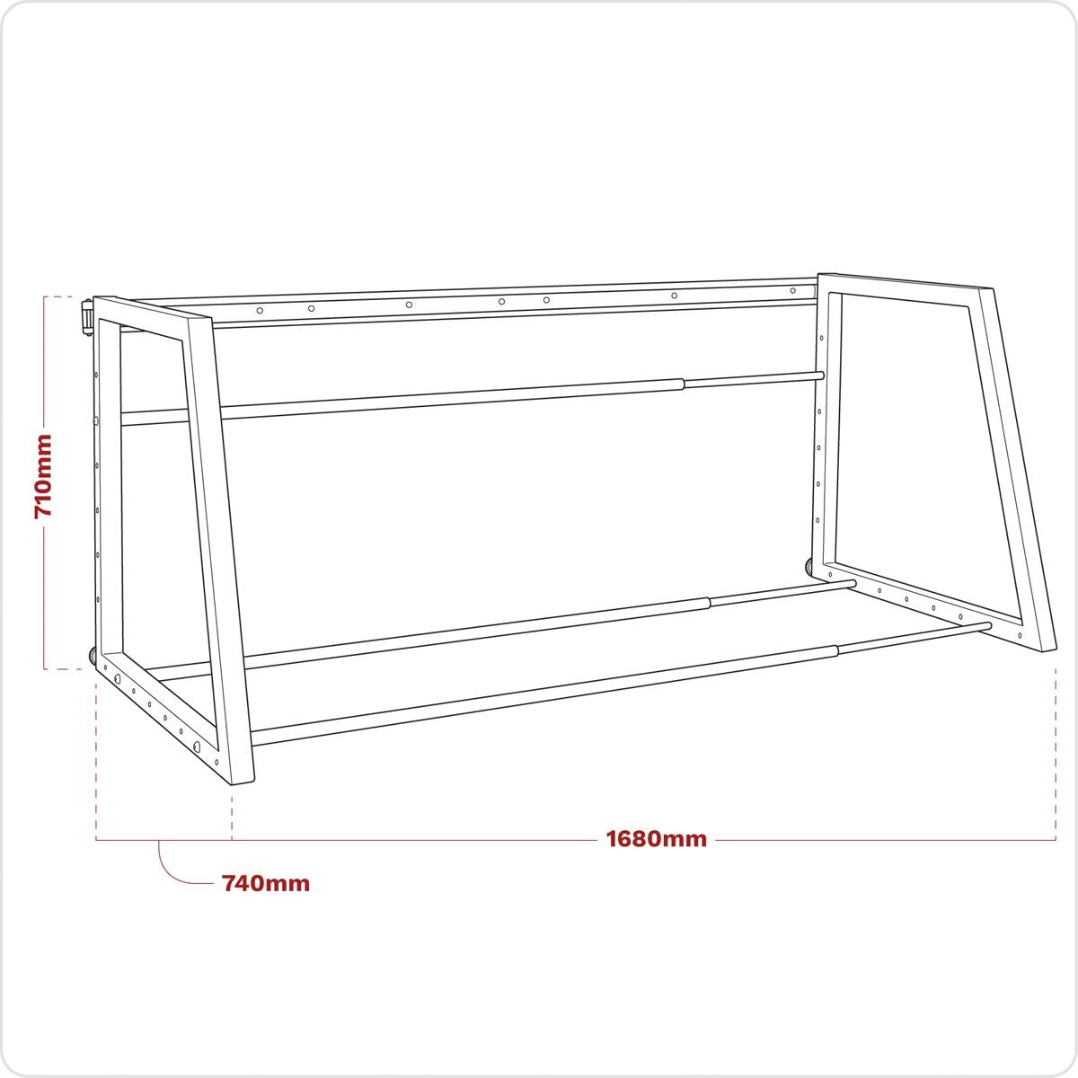 Sealey Wall or Floor Mounting Extending Tyre Rack - Image 4