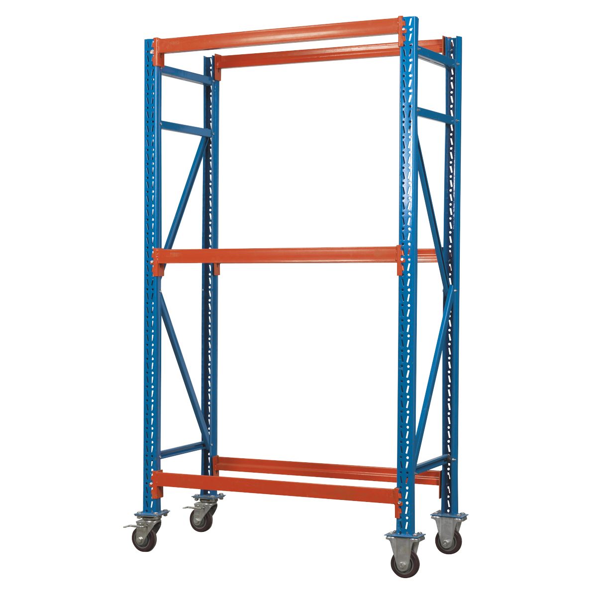 Sealey 2-Level Mobile Tyre Rack 200kg Capacity Per Level - Image 1