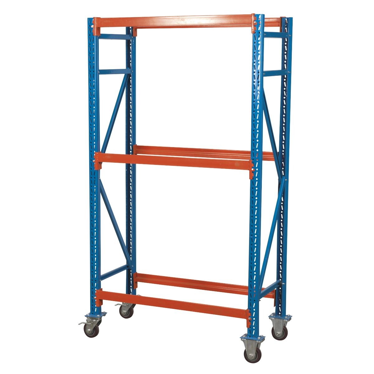 Sealey 2-Level Mobile Tyre Rack 200kg Capacity Per Level - Image 2