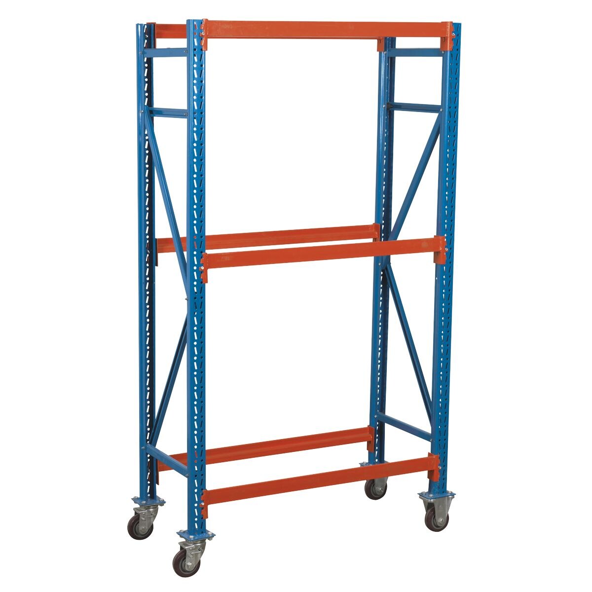 Sealey 2-Level Mobile Tyre Rack 200kg Capacity Per Level - Image 3