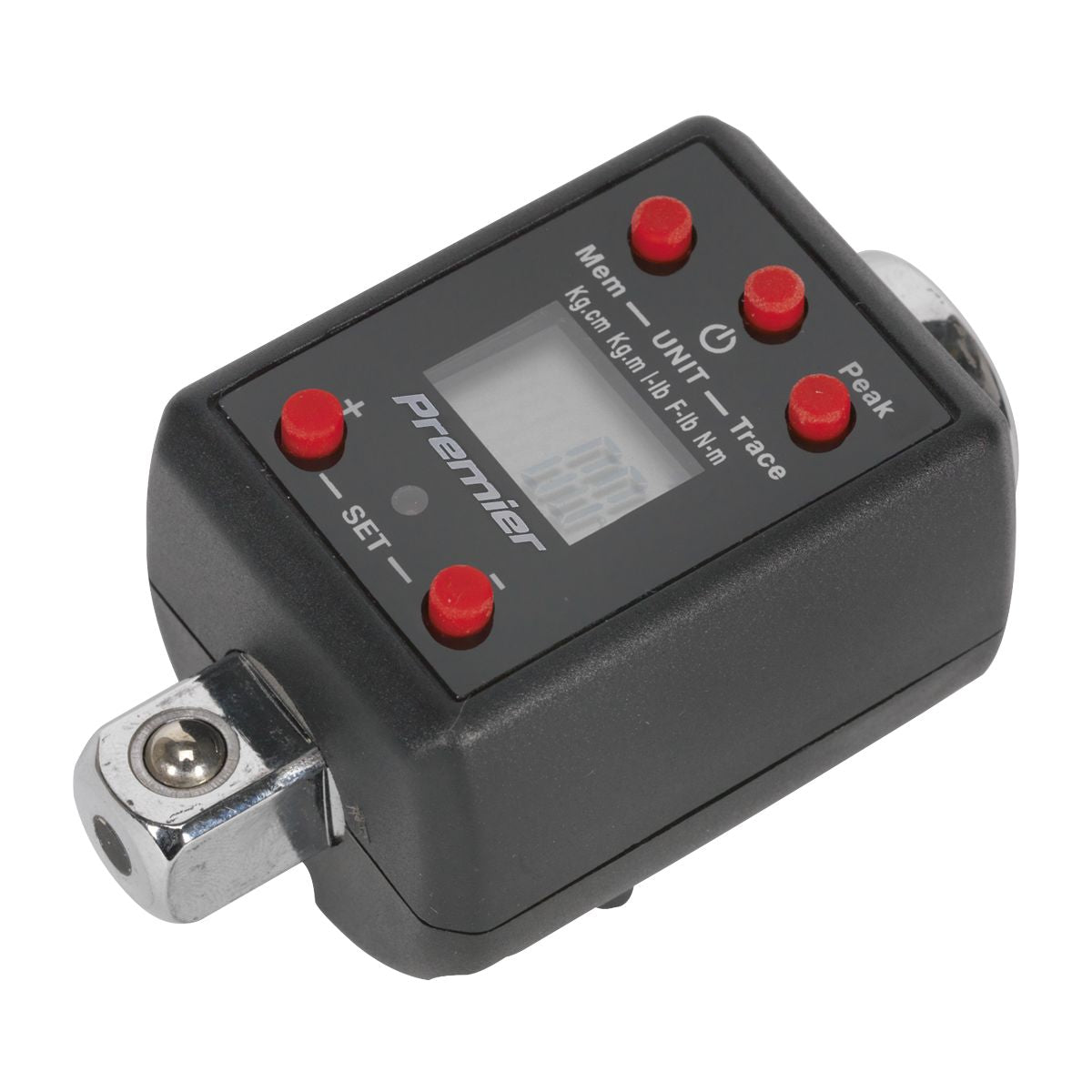 Sealey Premier Digital Torque Adaptor 1/2"Sq Drive 40-200Nm - Image 1
