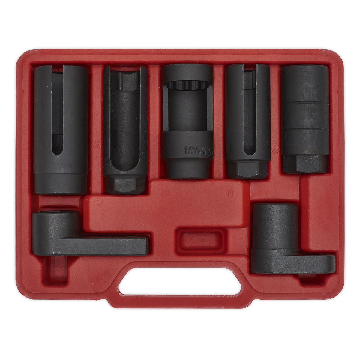 Sealey Oxygen Sensor Socket Set 3/8" & 1/2"Sq Drive 7pc - Image 5