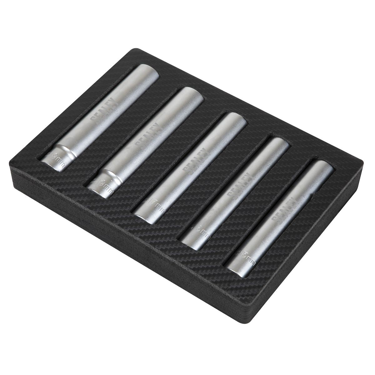 Sealey Extra-Deep Socket Set 3/8"Sq Drive 5pc - Image 5