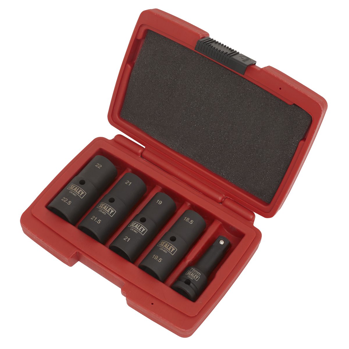 Sealey Double Ended Impact Socket Set 1/2"Sq Drive 5pc - Image 2