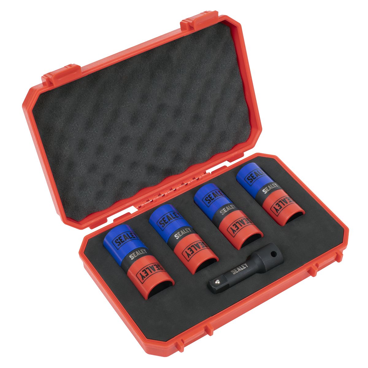 Sealey Alloy Wheel Double Ended Impact Socket Set 1/2"Sq Drive 5pc - Image 1