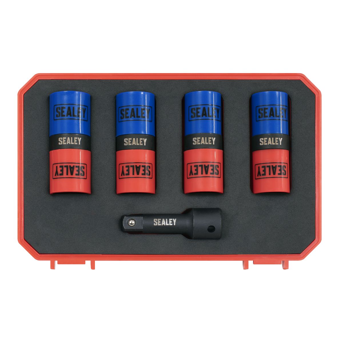 Sealey Alloy Wheel Double Ended Impact Socket Set 1/2"Sq Drive 5pc - Image 2