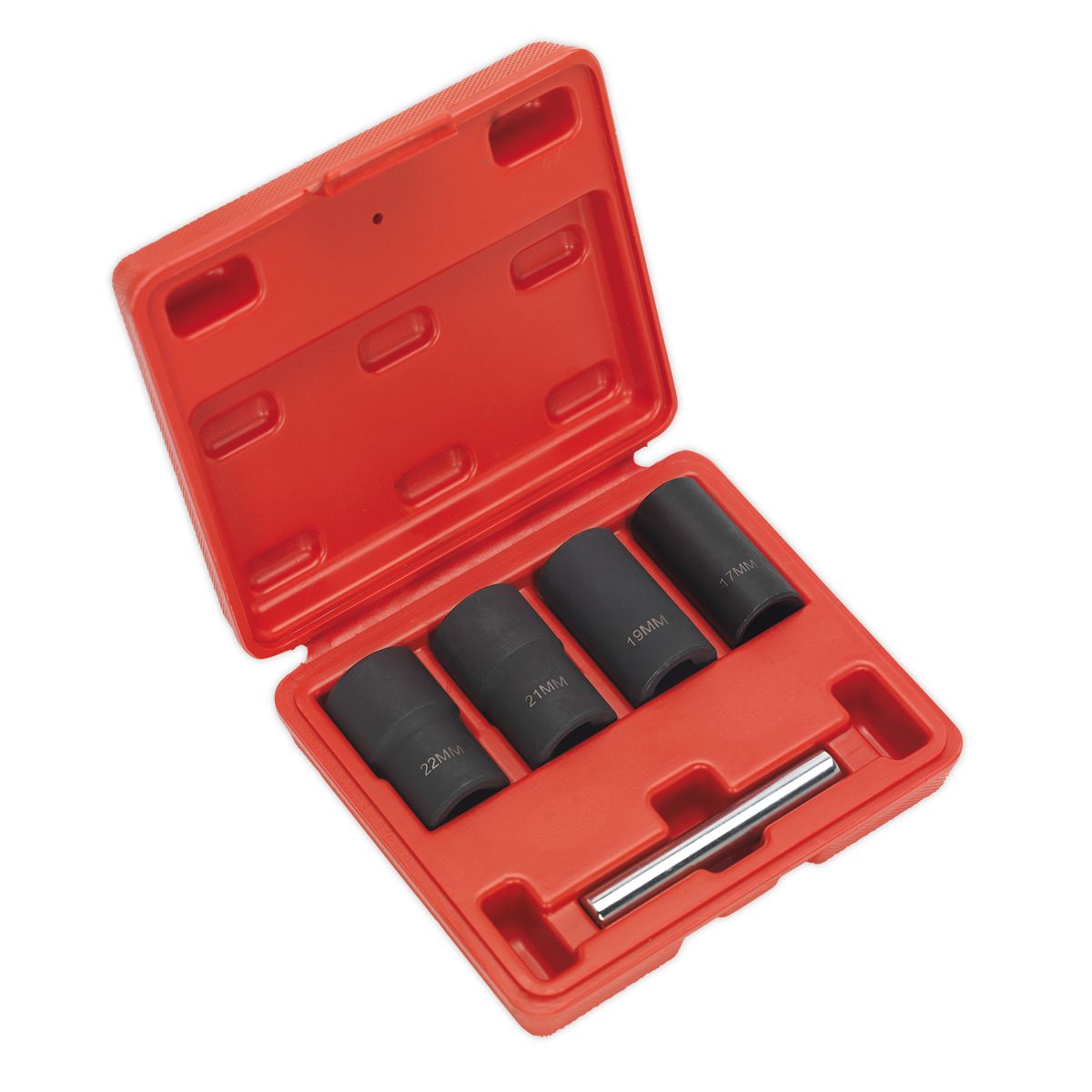 Sealey Locking Wheel Nut Removal Set 1/2"Sq Drive 5pc - Image 1