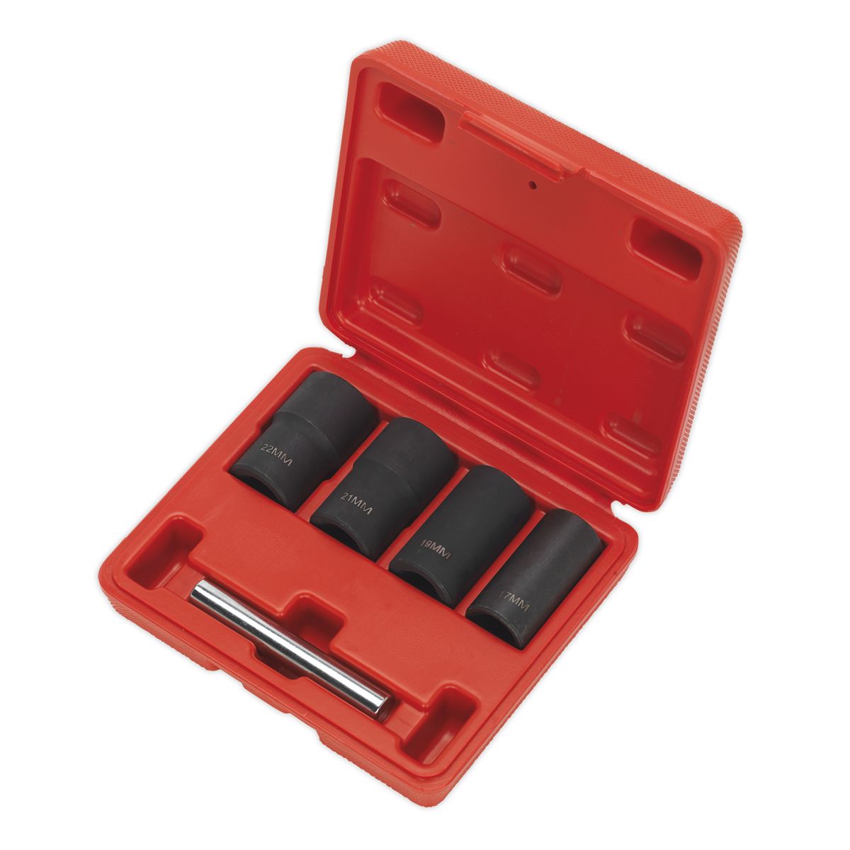 Sealey Locking Wheel Nut Removal Set 1/2"Sq Drive 5pc - Image 2