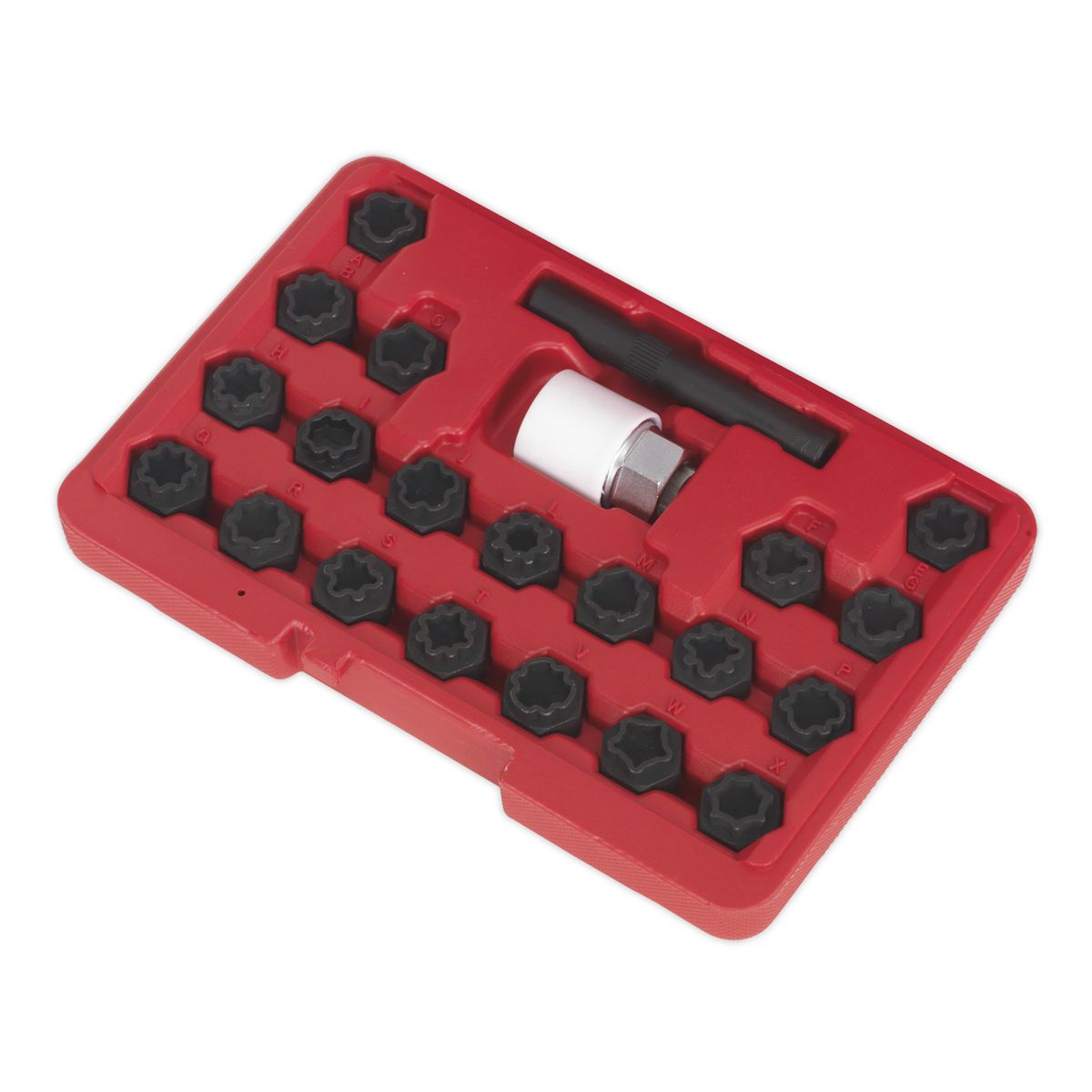 Sealey Locking Wheel Nut Key Set for Audi 22pc - Image 5