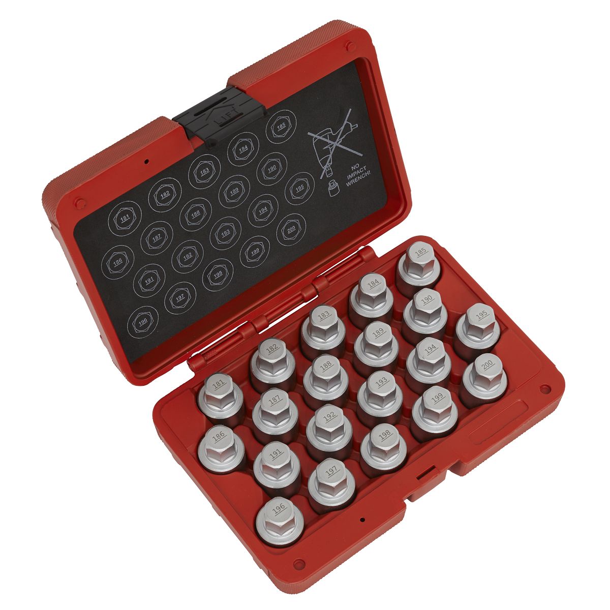 Sealey Locking Wheel Nut Key Set for Vauxhall-C 20pc - Image 1