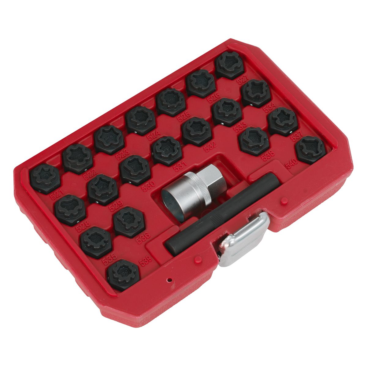 Sealey Locking Wheel Nut Key Set for VAG 22pc - Image 2