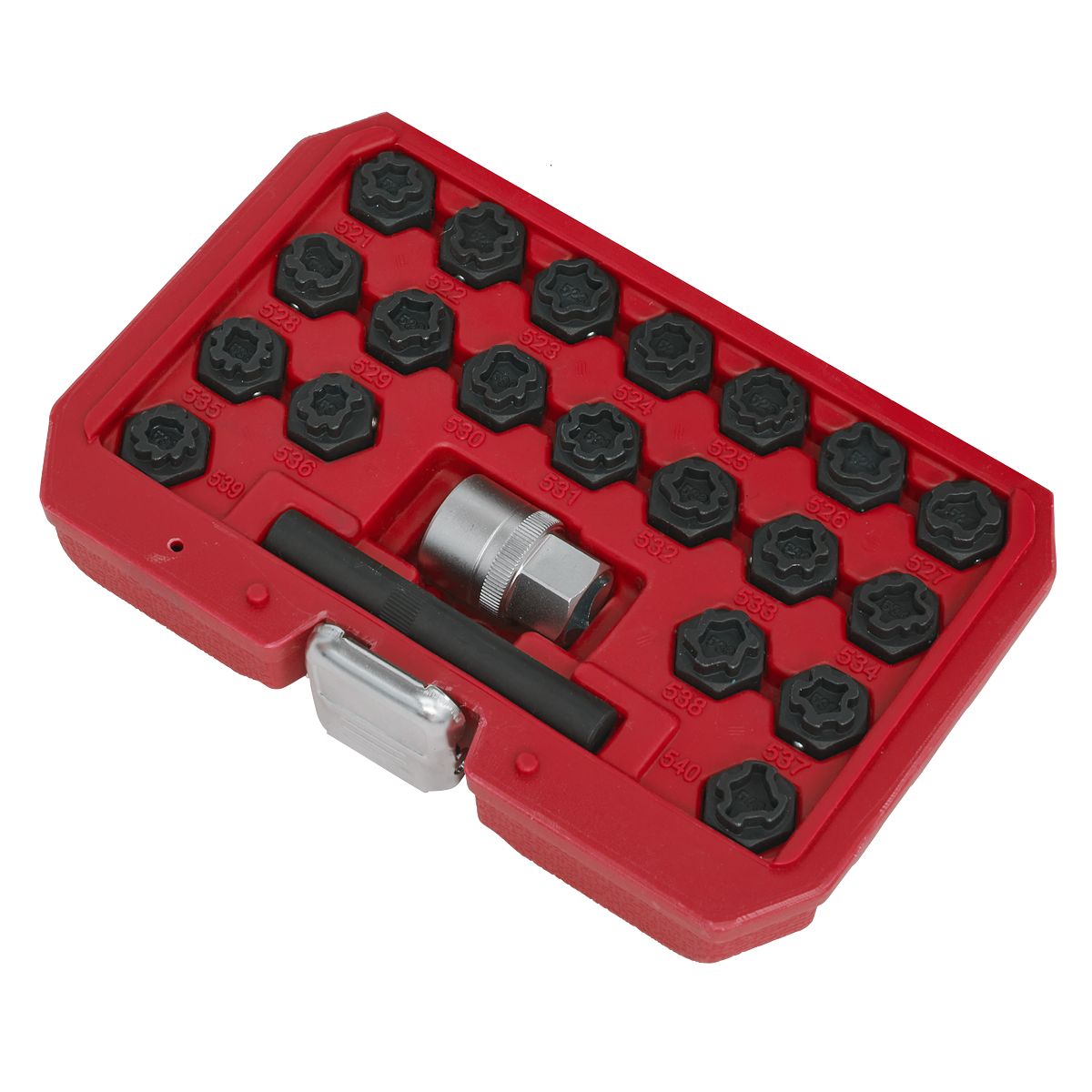 Sealey Locking Wheel Nut Key Set for VAG 22pc - Image 3