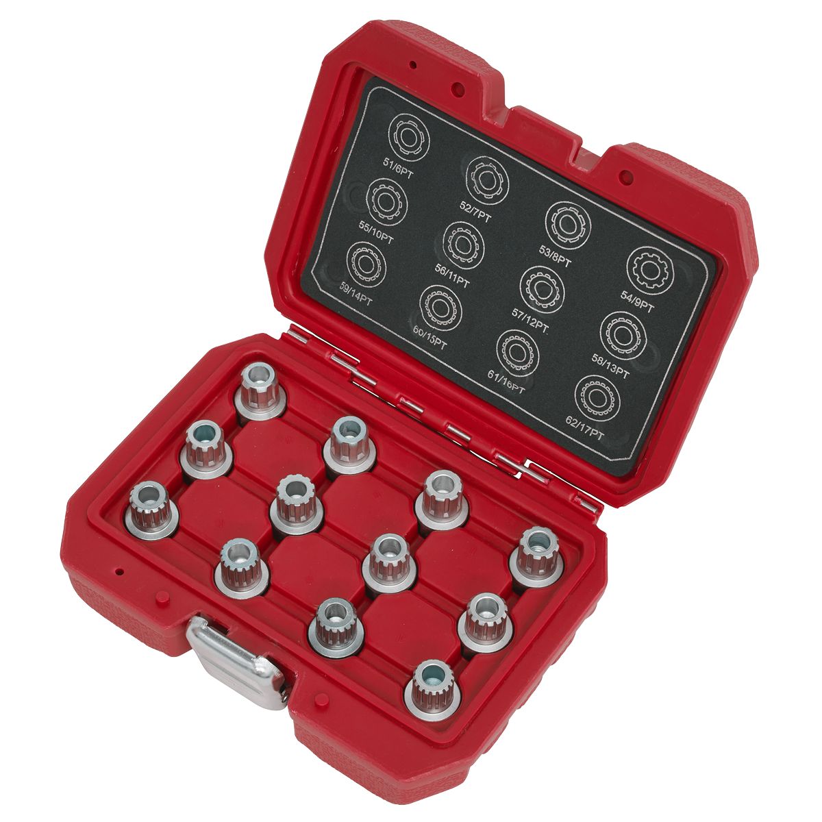 Sealey Locking Wheel Nut Key Set for VW 12pc - Image 2
