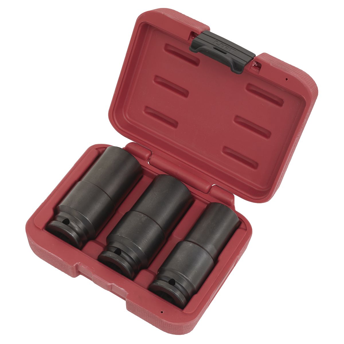 Sealey Deep Weighted Impact Socket Set 1/2"Sq Drive 3pc - Image 2