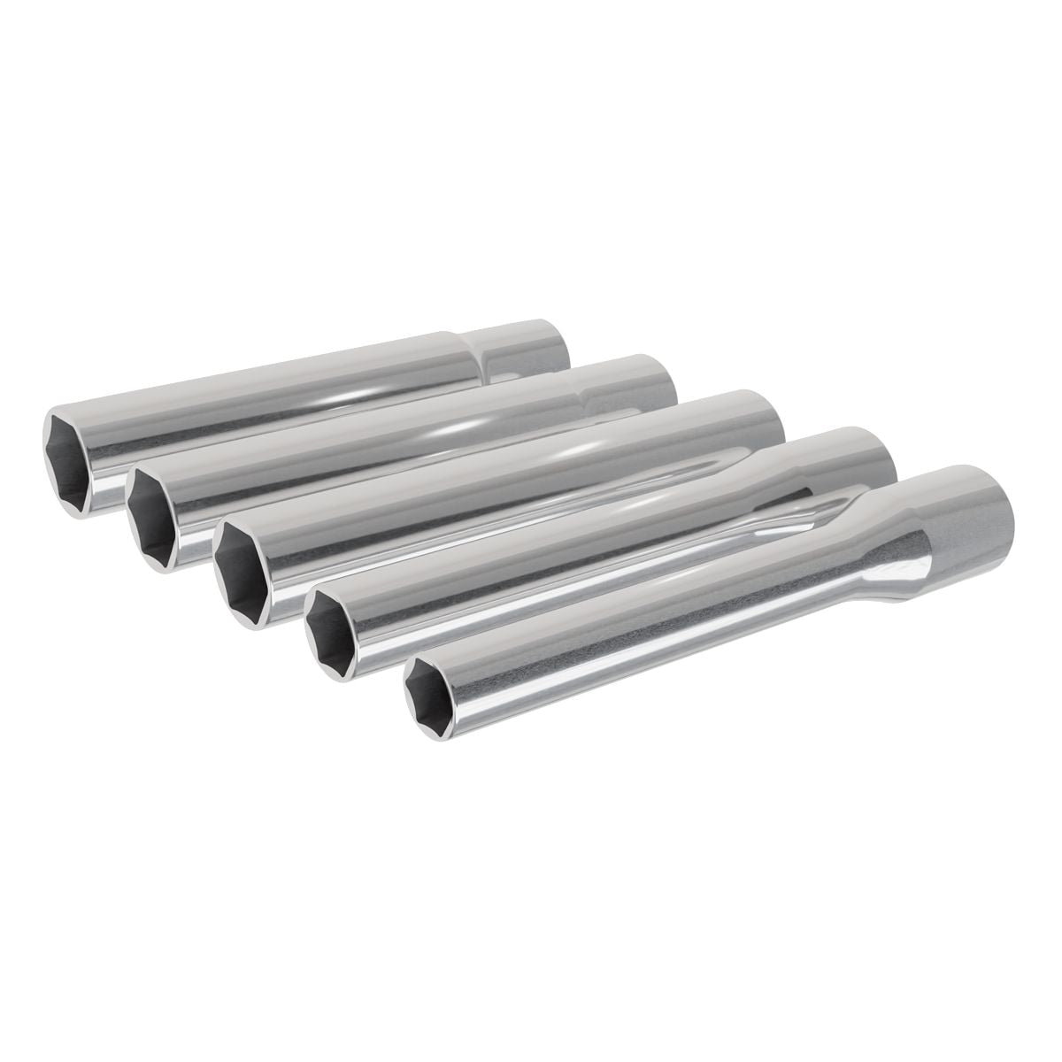 Sealey Extra-Deep Socket Set 3/8"Sq Drive 5pc - Image 1