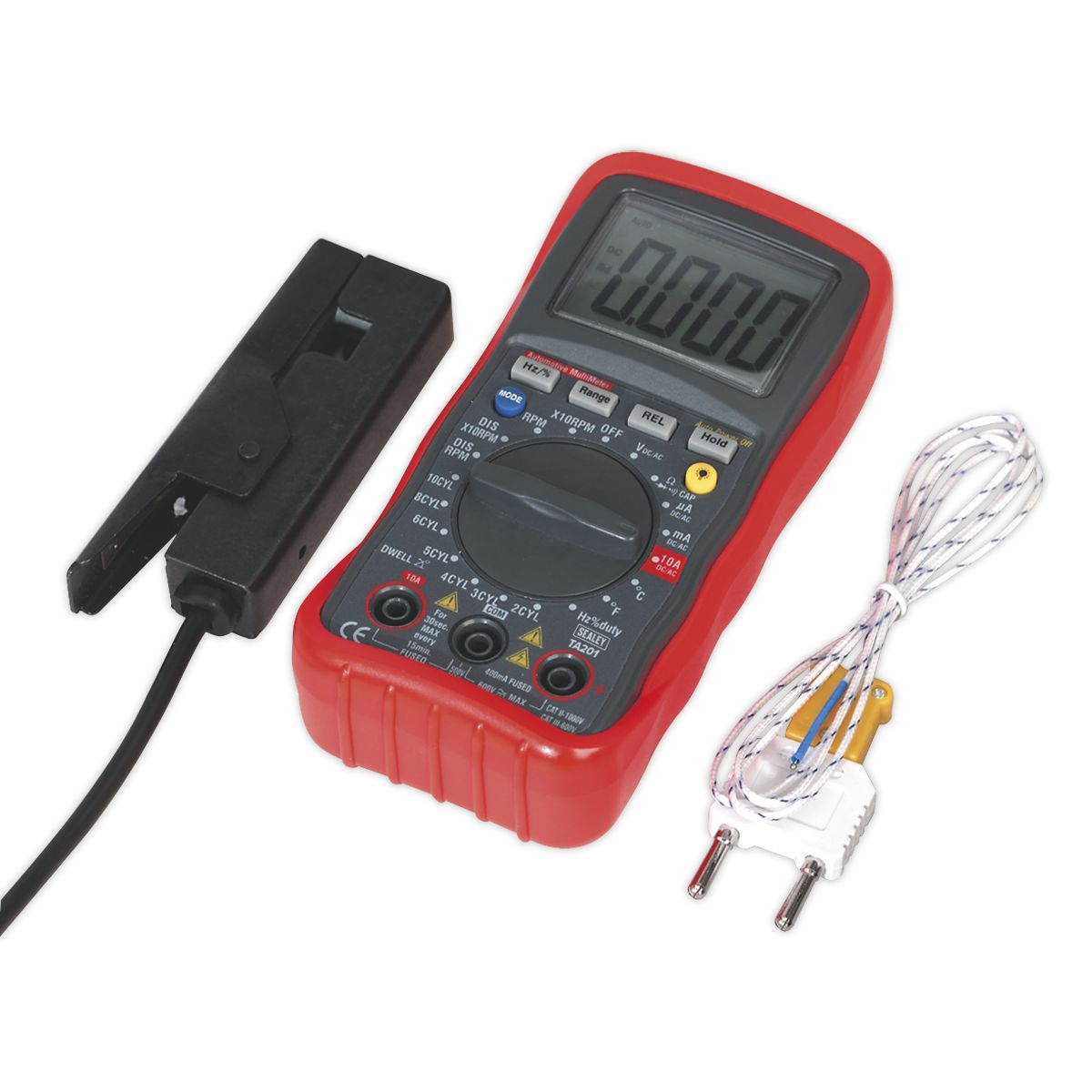 Sealey 13-Function Digital Automotive Analyser with Inductive Coupler - Image 1