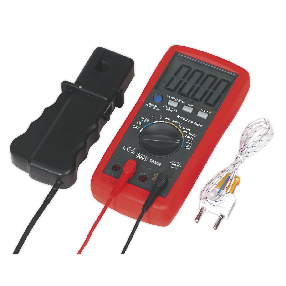 Sealey 14-Function Digital Automotive Analyser with Inductive Coupler - Image 1