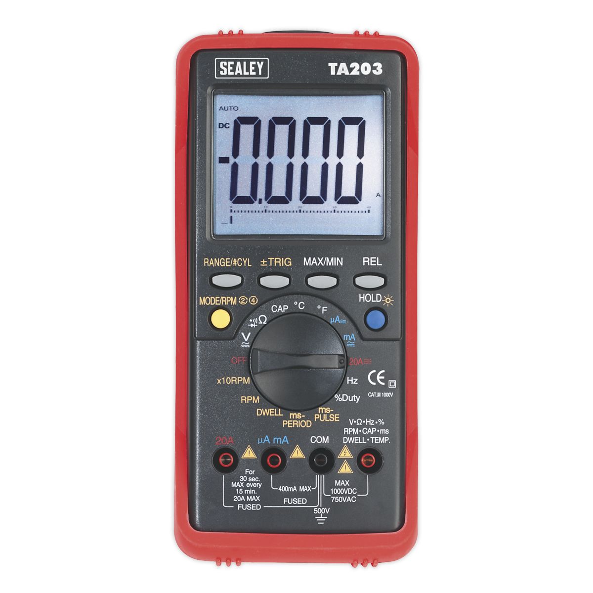 Sealey 15-Function Digital Automotive Multimeter Bar Graph/PC Link - Image 6