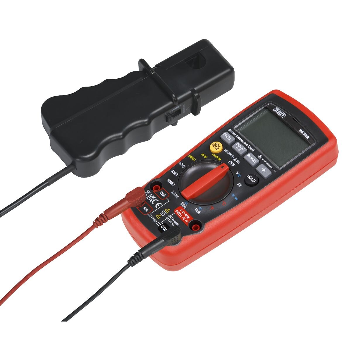 Sealey 12-Function Digital Automotive Analyser with Inductive Coupler - Image 2