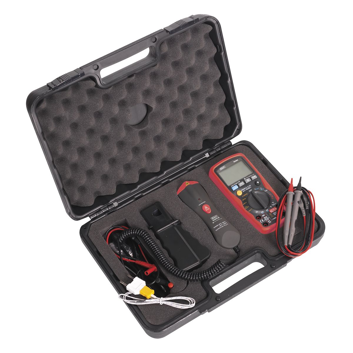 Sealey 15-Function Digital Automotive Analyser with Inductive Coupler/Infrared Temperature Probe - Image 7