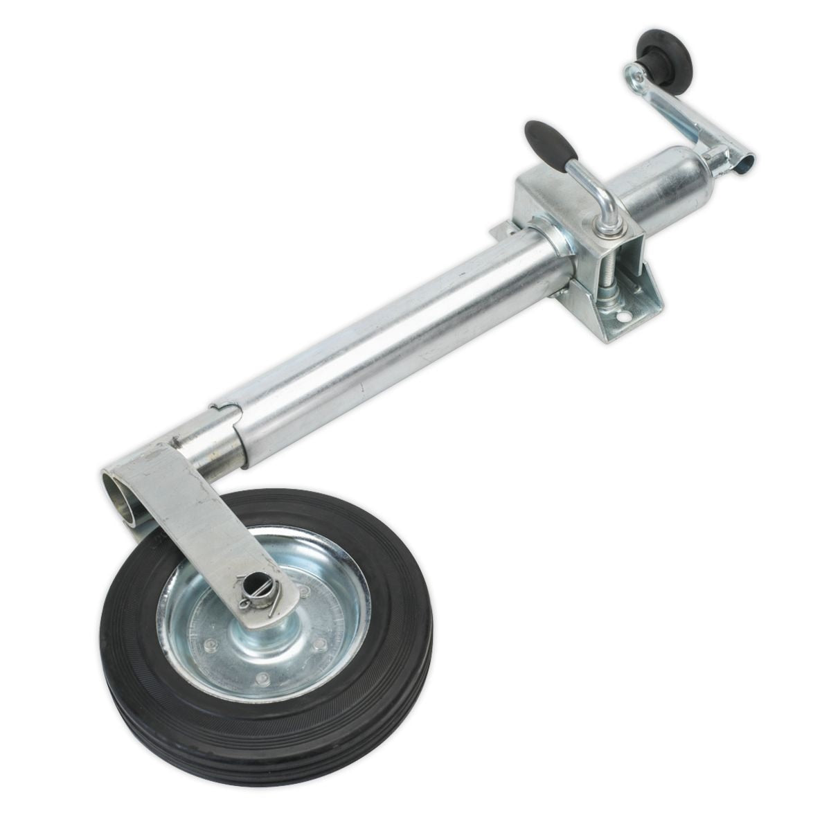 Sealey Jockey Wheel & Clamp 50mm - 200mm Solid Wheel - Image 1