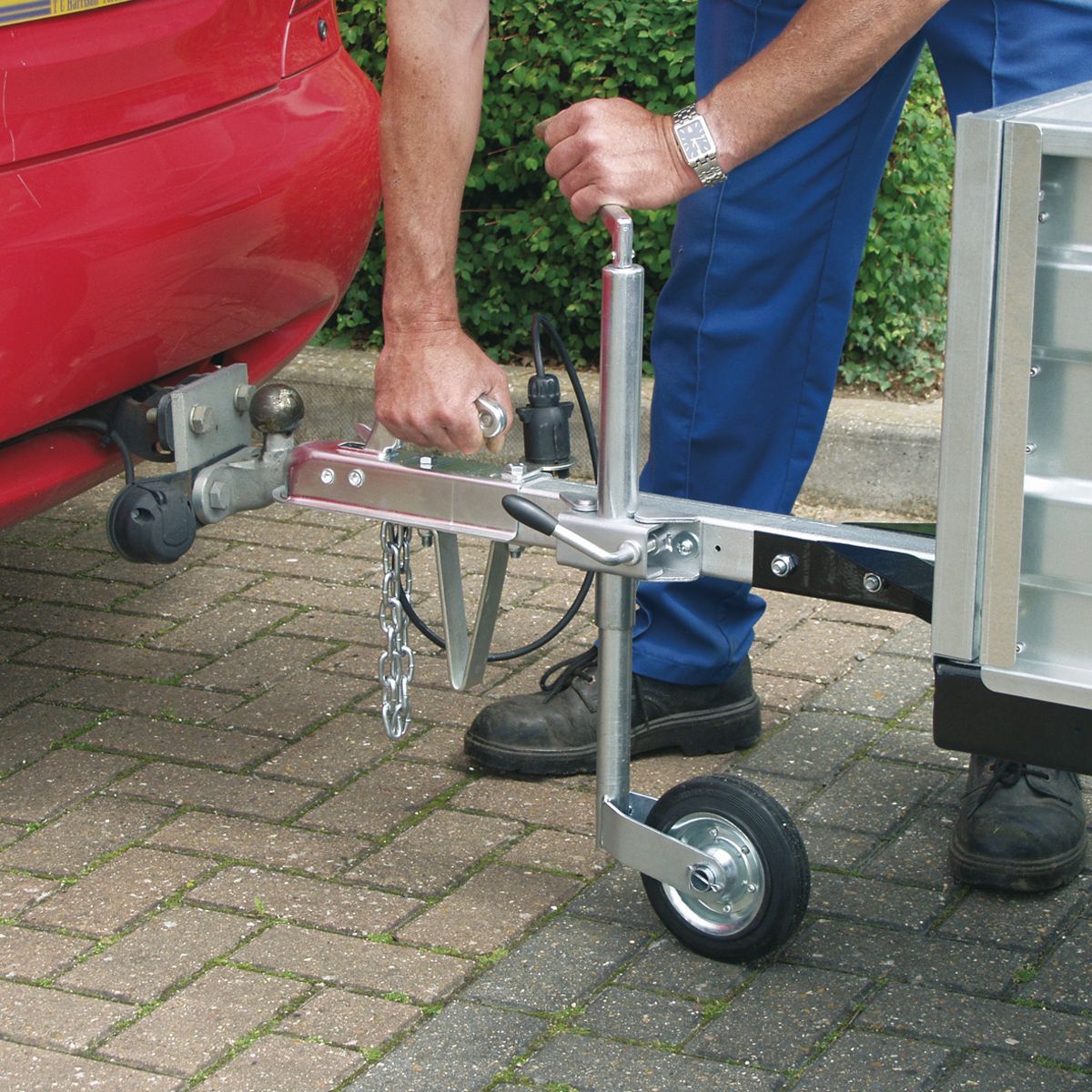Sealey Jockey Wheel & Clamp 35mm - 150mm Solid Wheel - Image 2