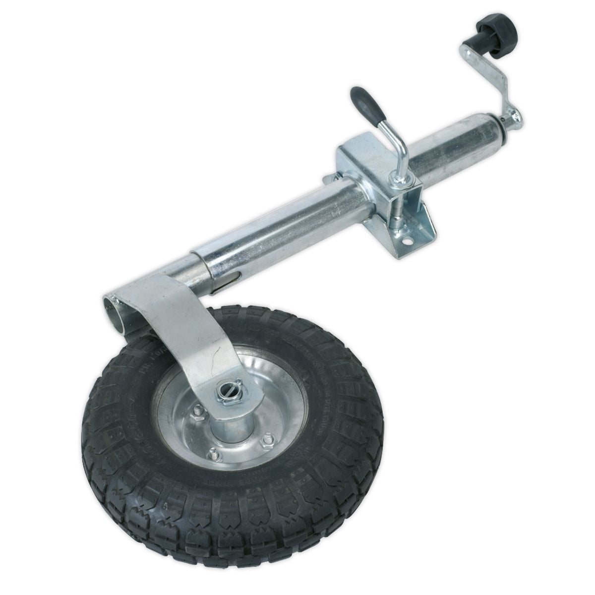 Sealey Jockey Wheel & Clamp 48mm - 260mm Pneumatic Wheel - Image 1
