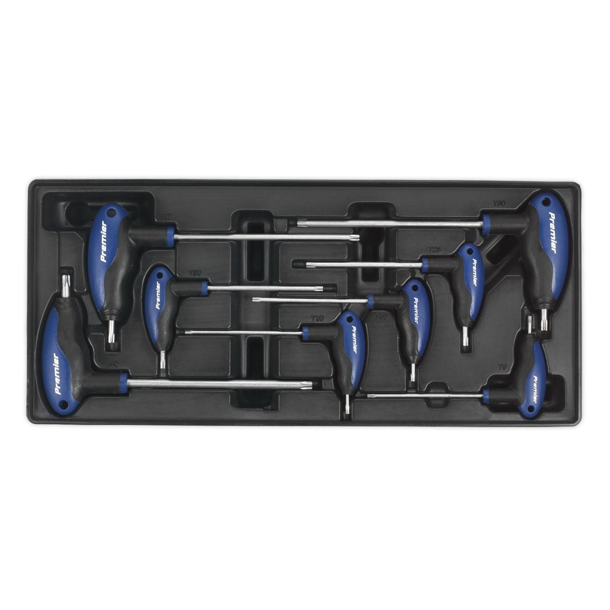 Sealey Premier T-Handle TRX-Star* Key Set with Tool Tray 8pc - Image 1