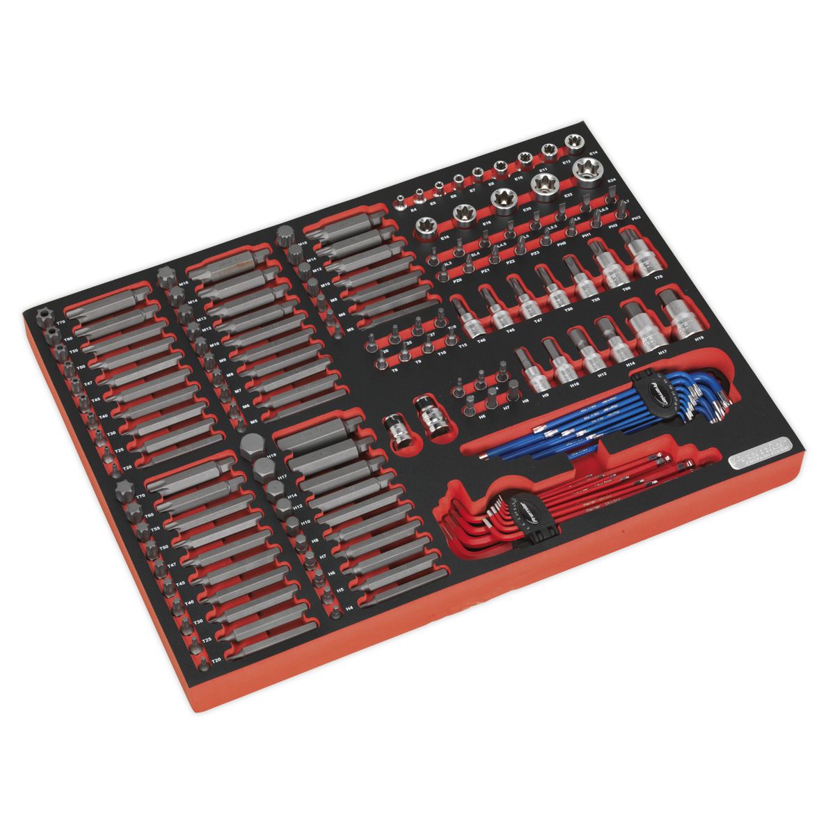 Sealey Premier Platinum Specialised Bit & Socket Set with Tool Tray 177pc - Image 1