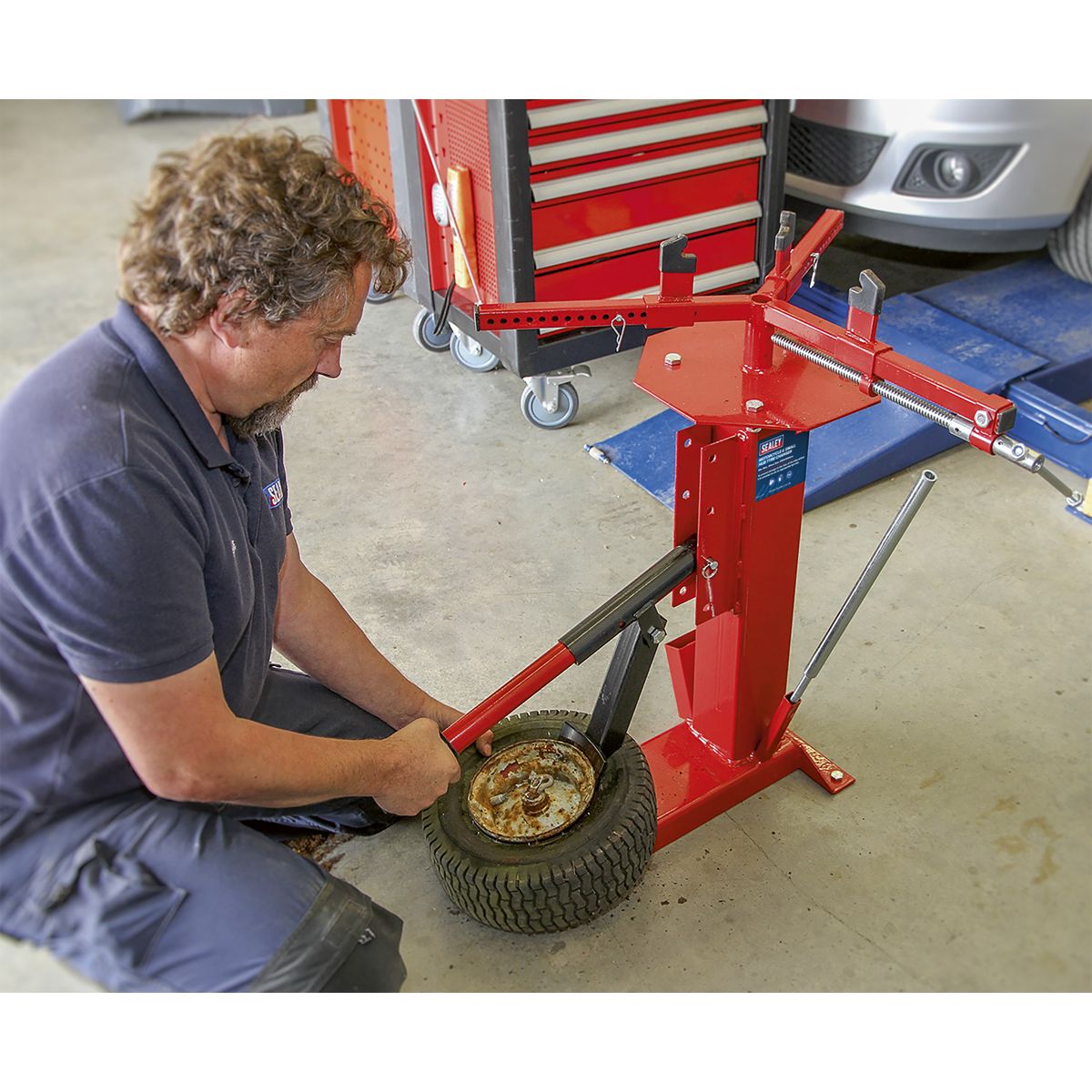 Sealey Motorcycle & Mini Tyre Changer - Image 2