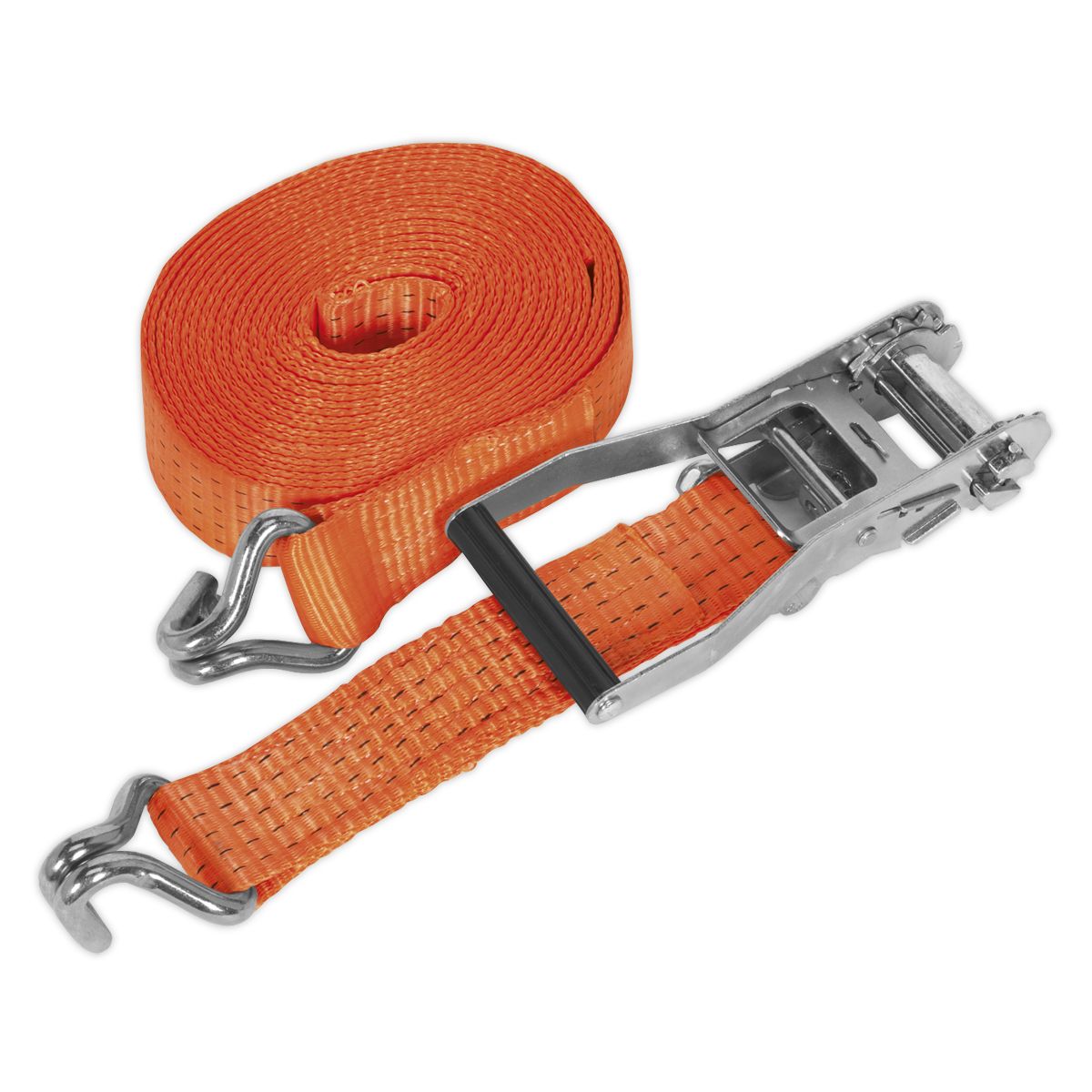 Sealey Ratchet Strap Polyester Webbing 50mm x 10m 5000kg Breaking Strength - Image 1