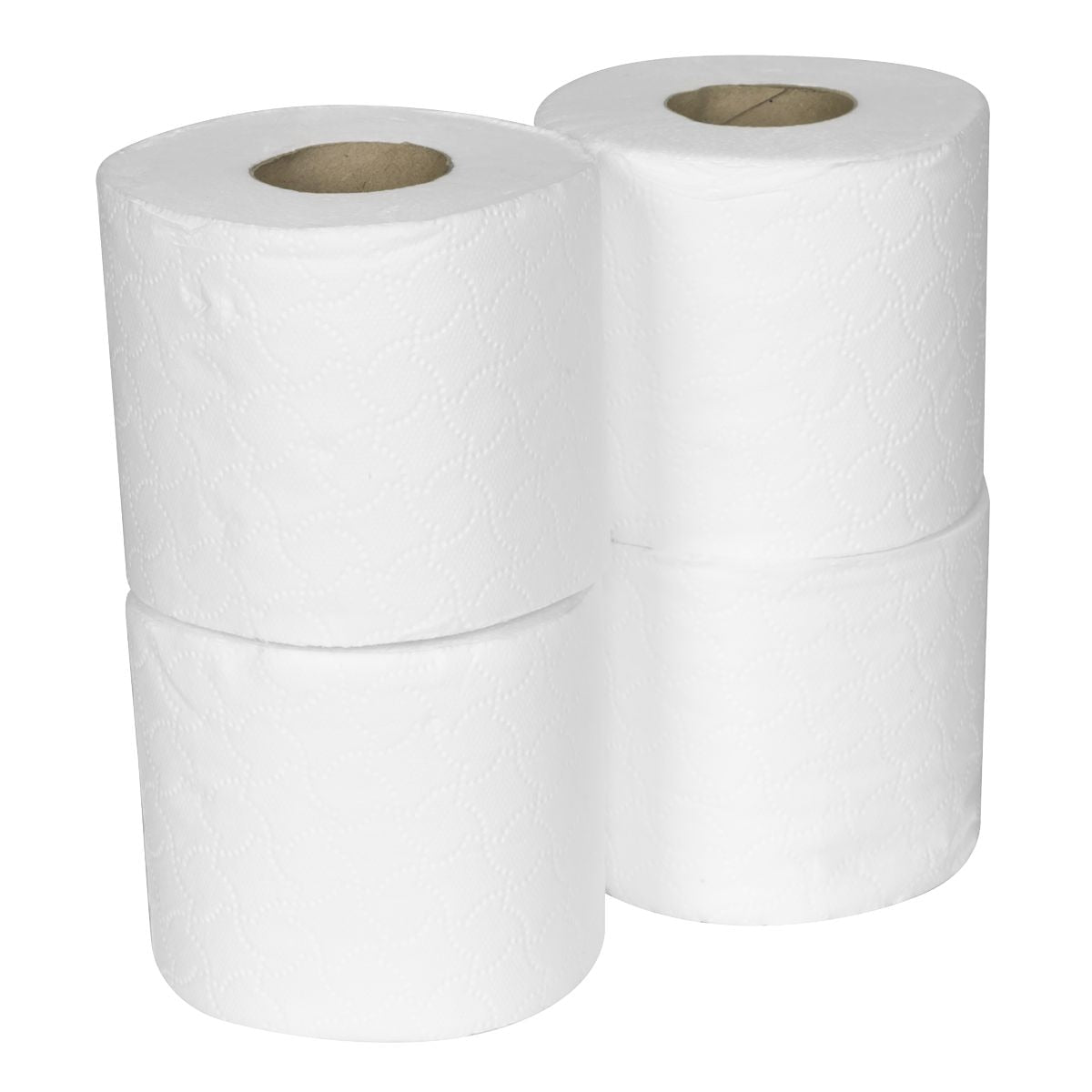 Sealey Plain White Toilet Roll - Pack of 4 x 10 (40 Rolls) - Image 1