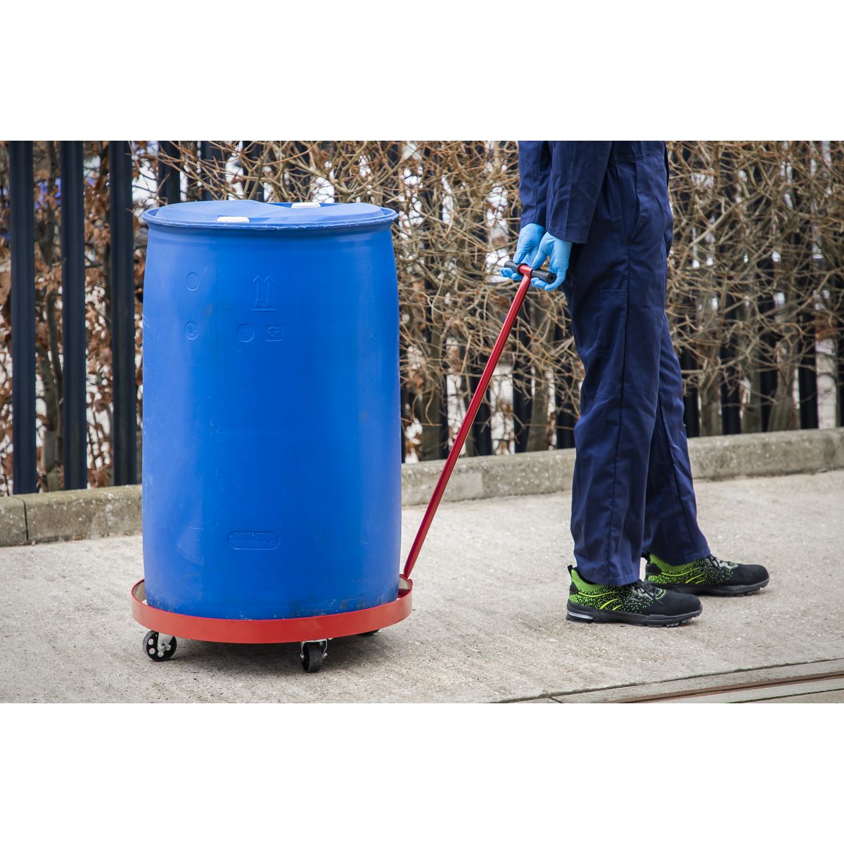 Sealey Drum Dolly with Handle 205L - Image 6
