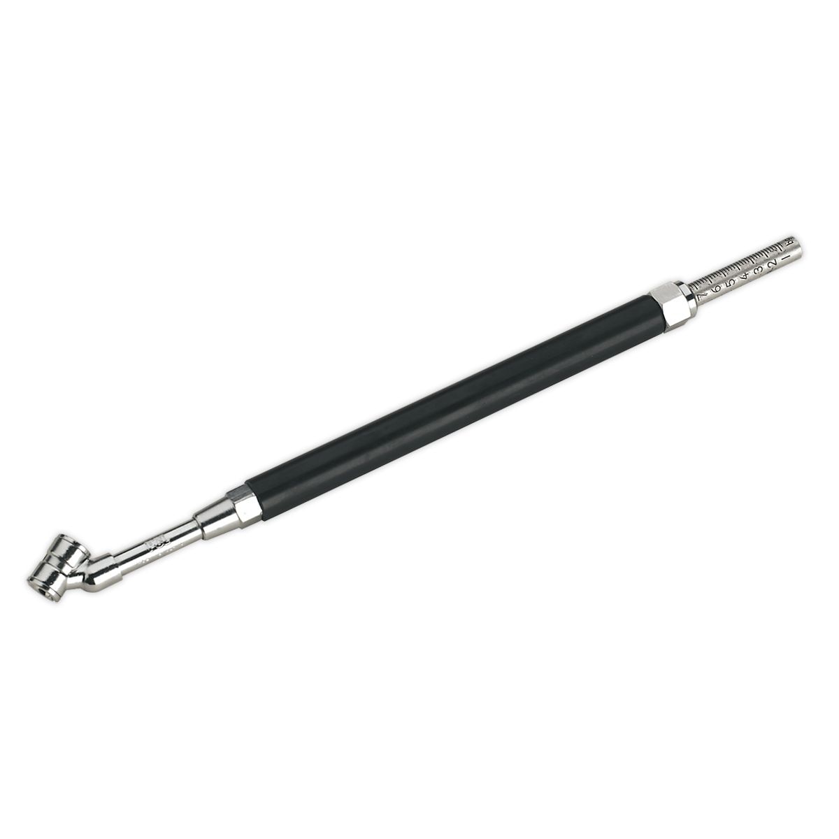 Sealey PCL Tyre Pressure Gauge Deluxe Twin Push-On Connector 0-11bar(0-160psi) - Image 1