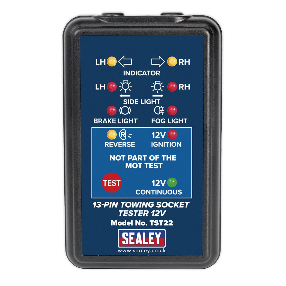 Sealey Towing Socket Tester 13-Pin 12V - DVSA Approved - Image 3