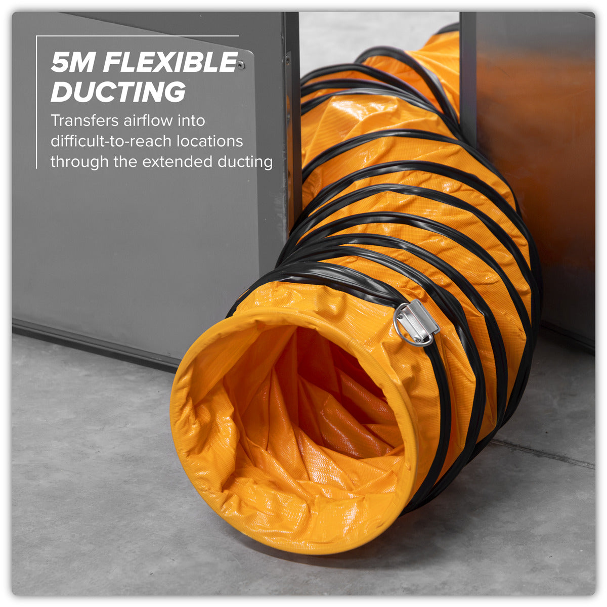 Sealey Flexible Ducting with 5m Extension 250mm VEN250AK1