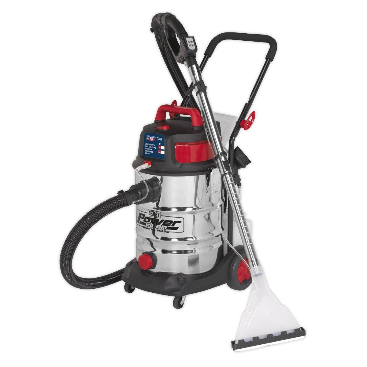 Sealey Wet & Dry Valet Machine Stainless Drum 30L - Image 2