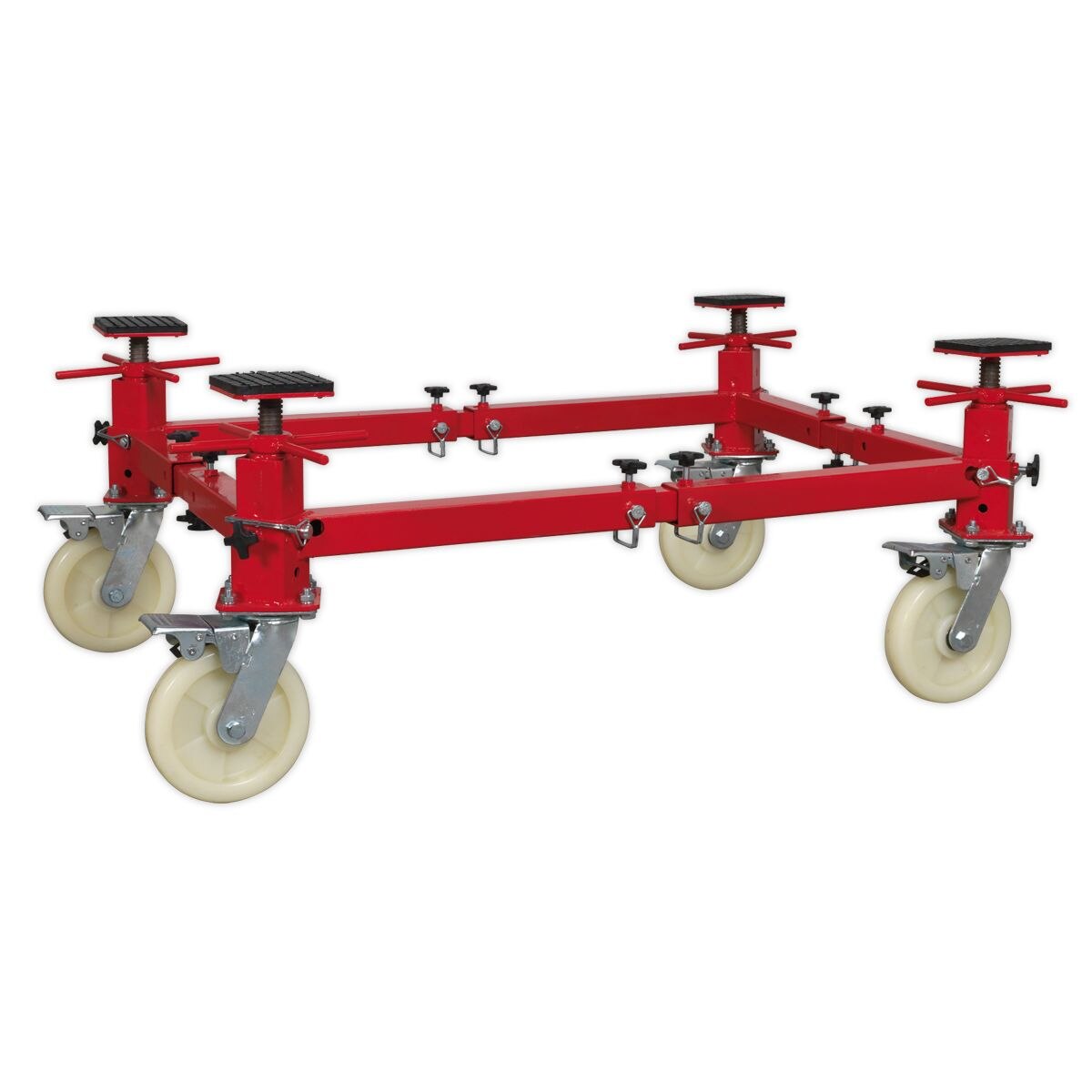 Sealey Adjustable 4-Post Vehicle Moving Dolly 900kg Capacity - Image 2