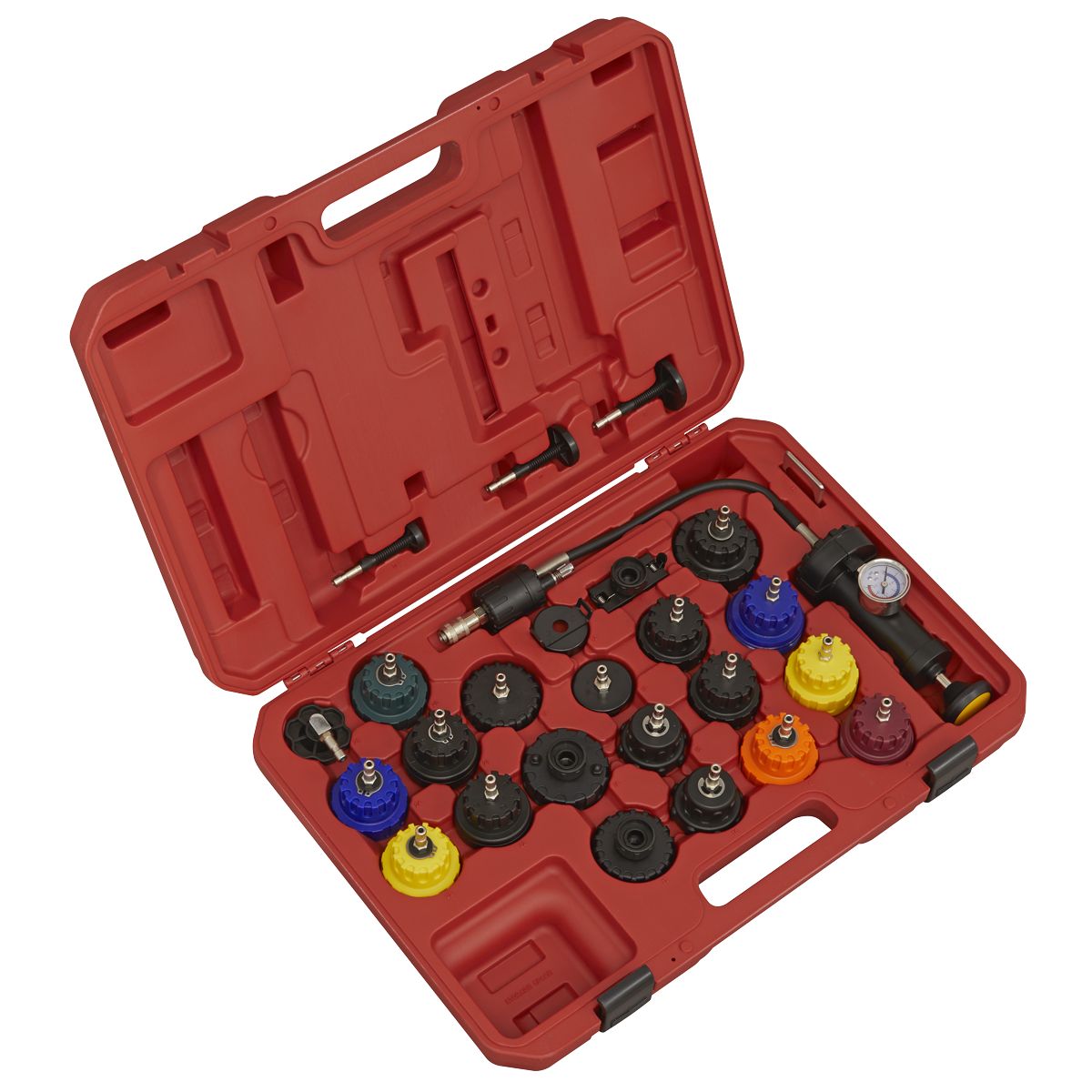 Sealey Cooling System Pressure Test Kit 25pc - Image 1