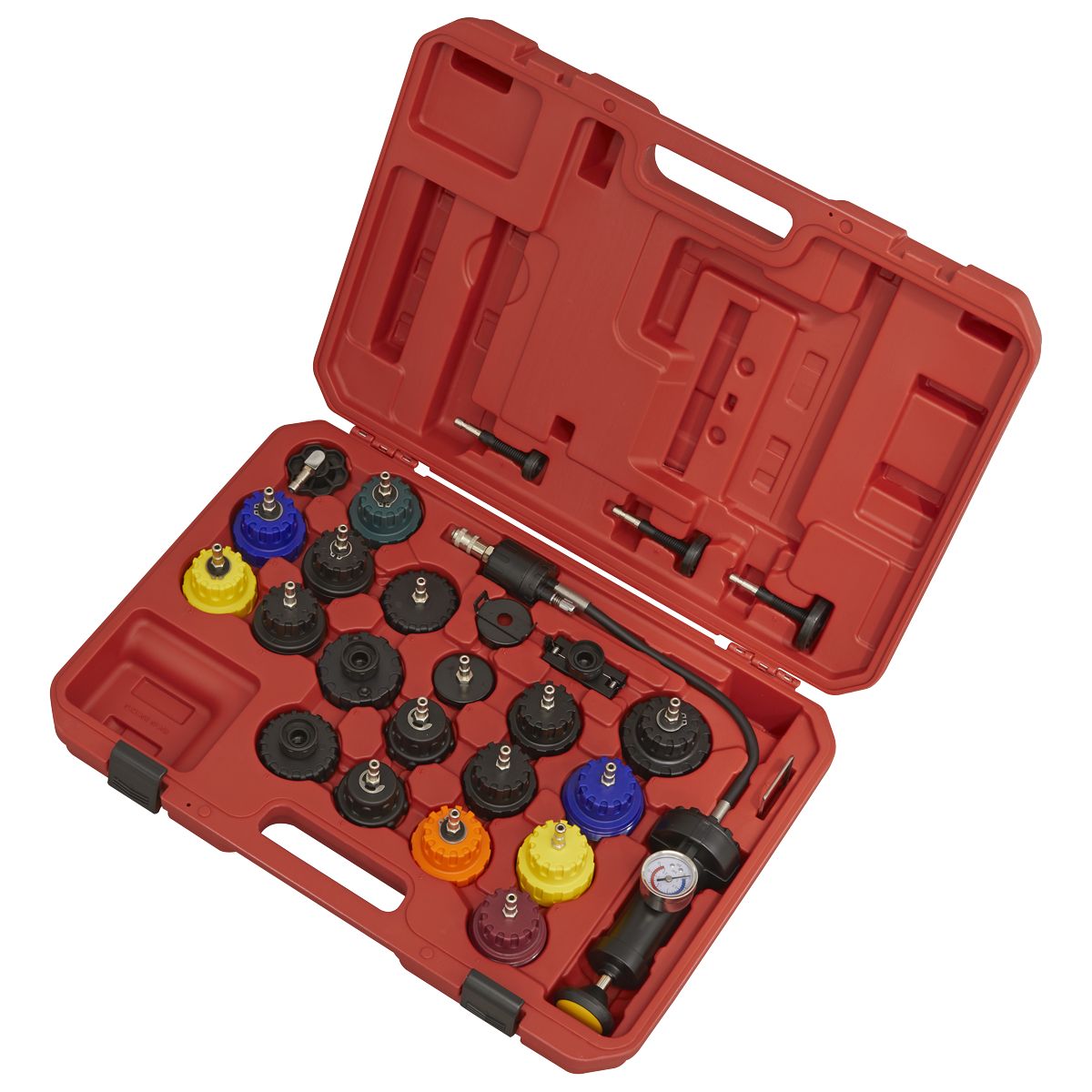 Sealey Cooling System Pressure Test Kit 25pc - Image 2