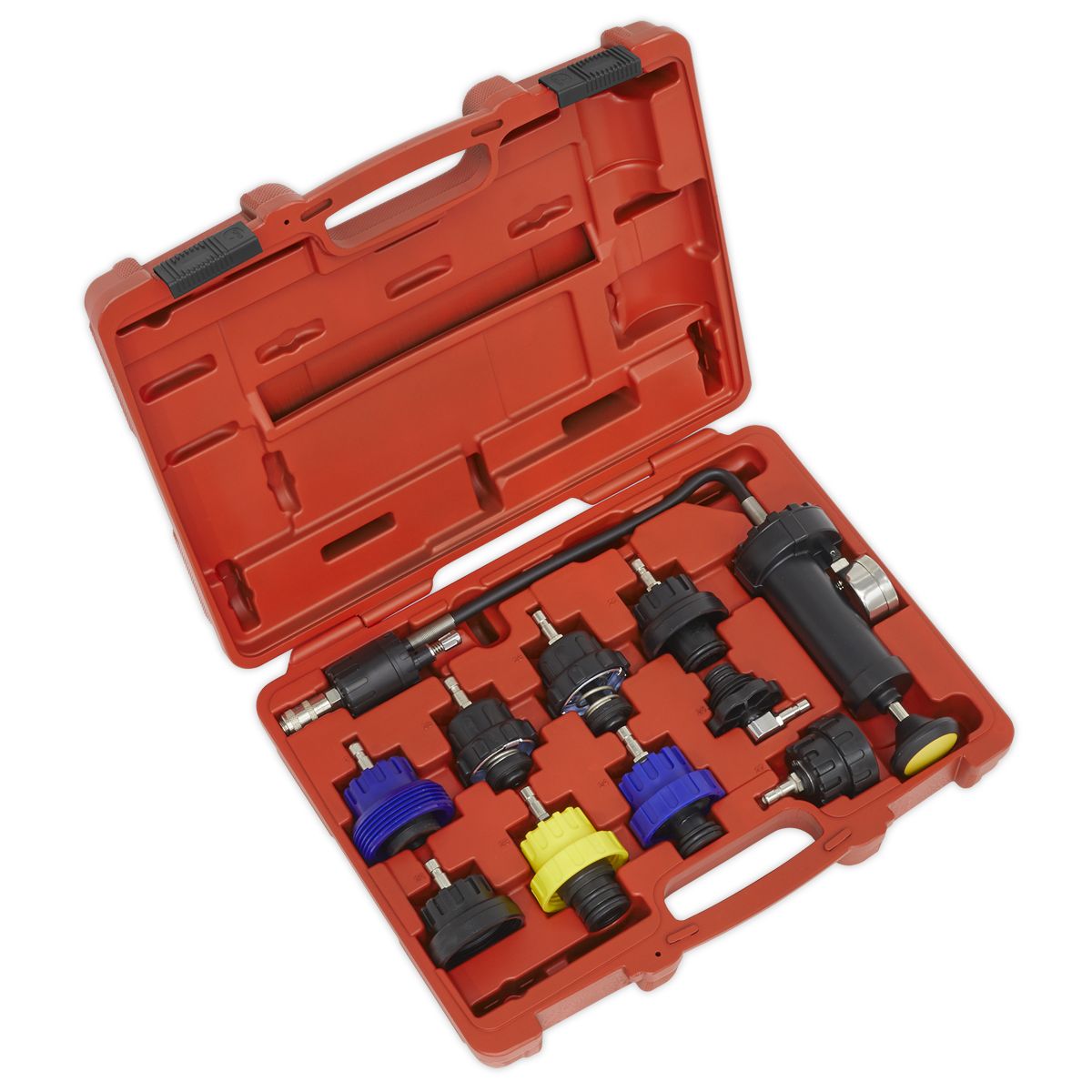 Sealey Cooling System Pressure Test Kit 10pc - Image 1