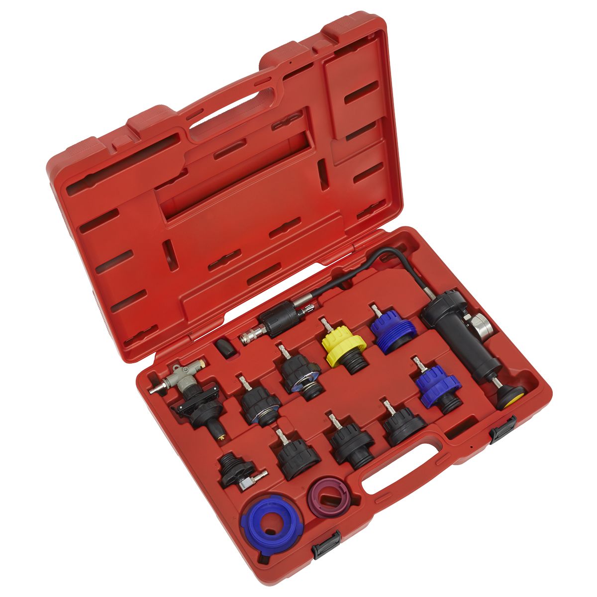 Sealey Cooling System Pressure Test Kit 13pc - Image 1