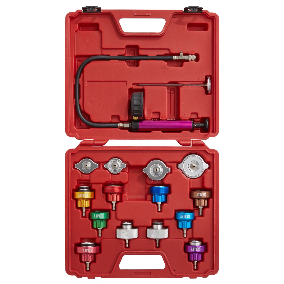 Sealey Cooling System Pressure Test Kit 16pc - Image 3